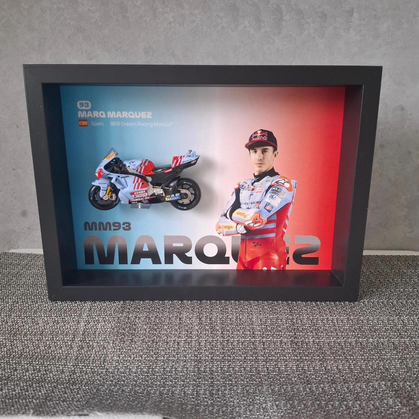 Marq Marquez Moto Circuit 3D Framed Art