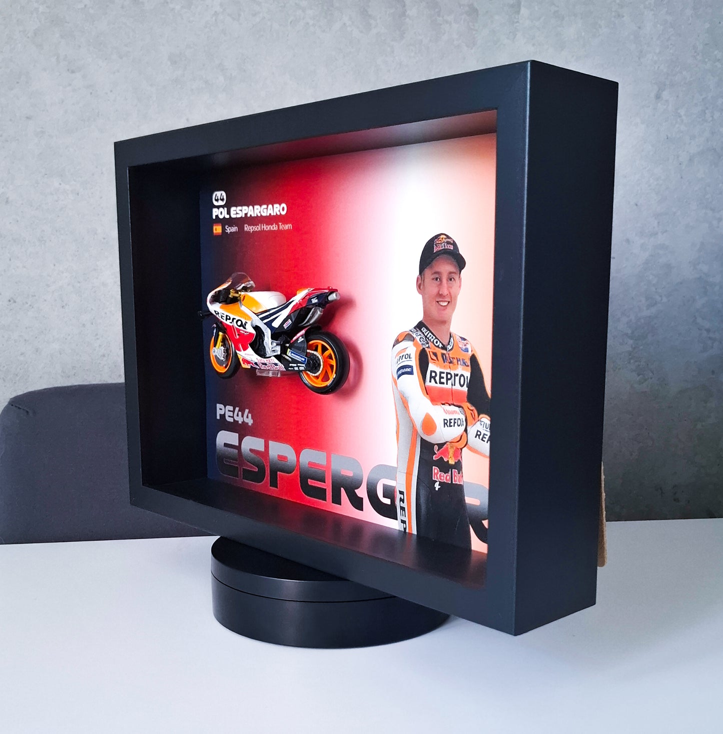 Pol Espargaro #44 Moto Circuit 3D Framed Art