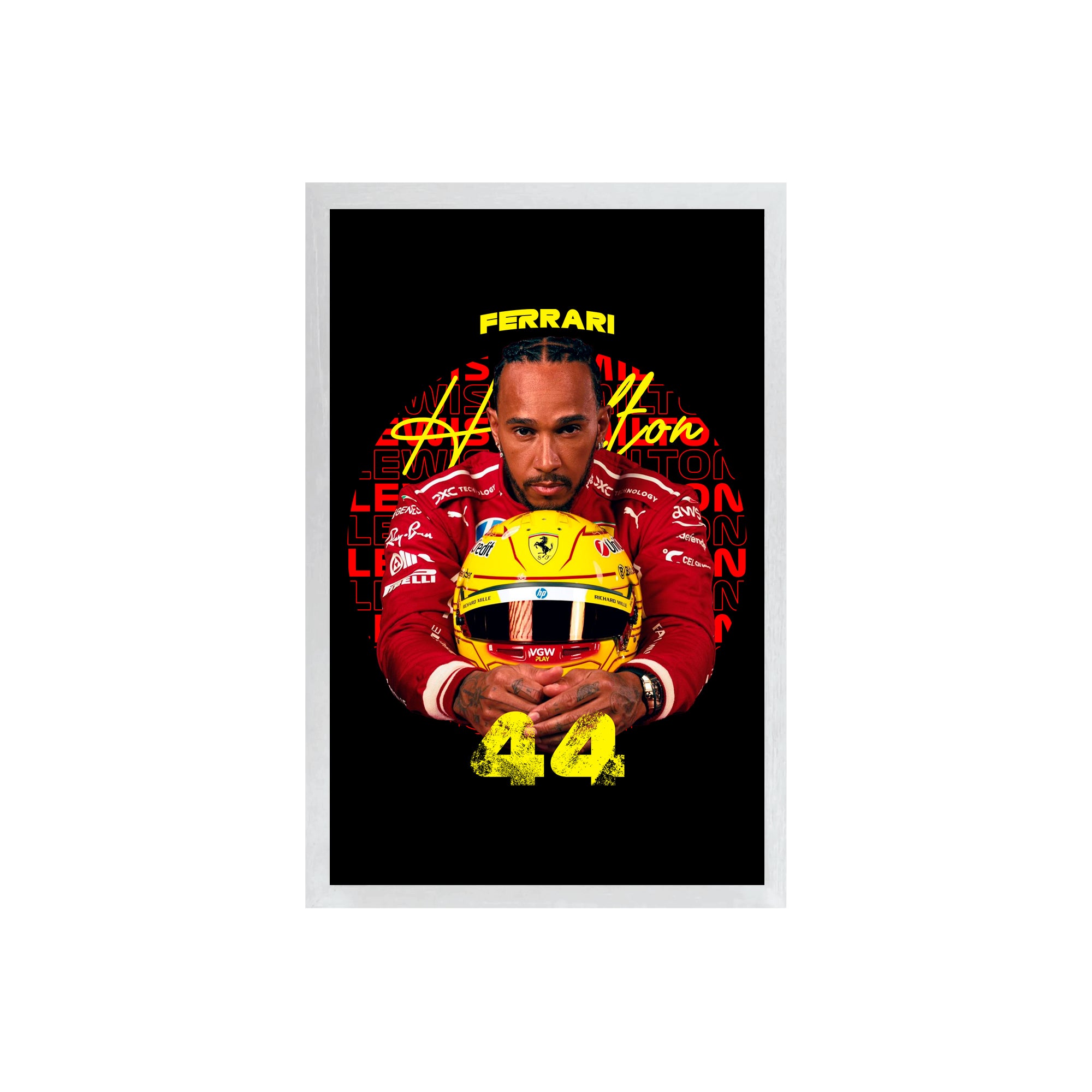 wall-art-framed-image-black-poster-formula-1-hamilton