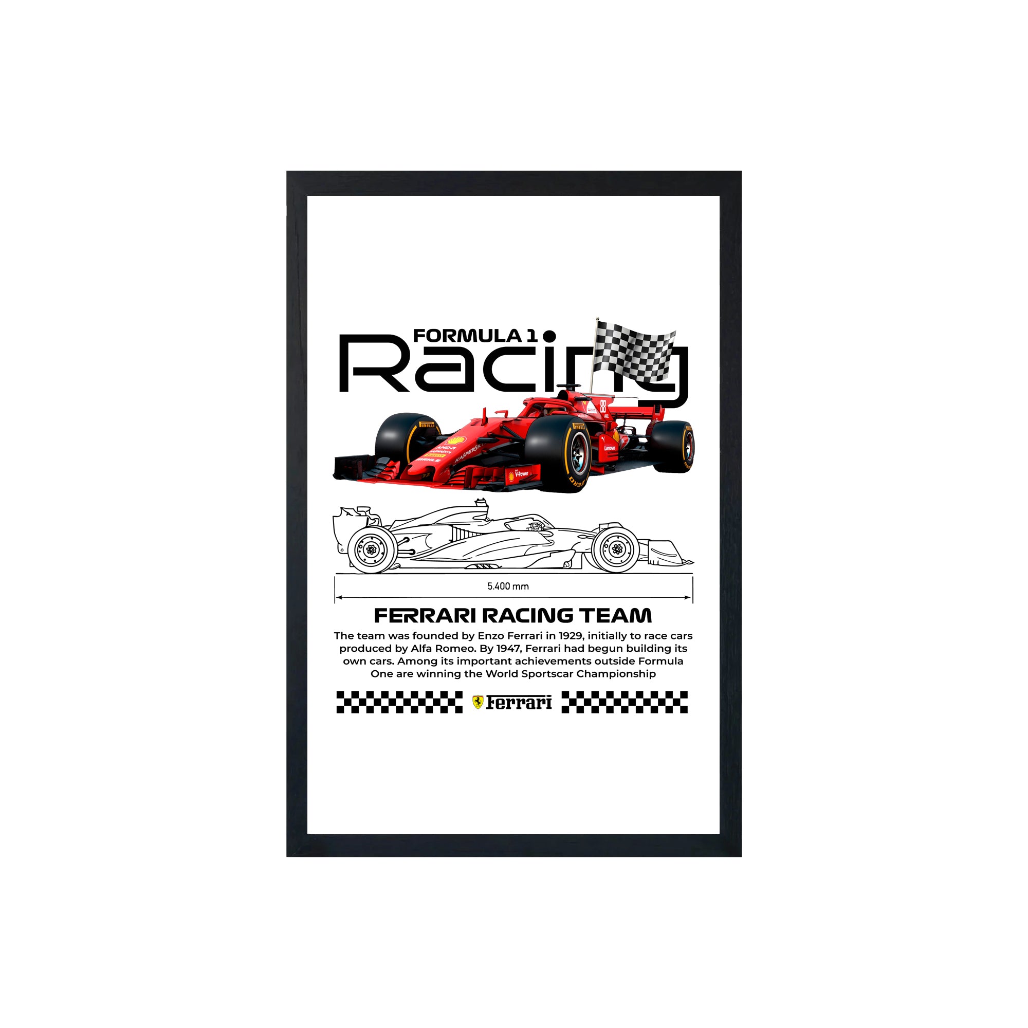 wall-art-framed-image-white-poster-formula-1-f3rrar1-team
