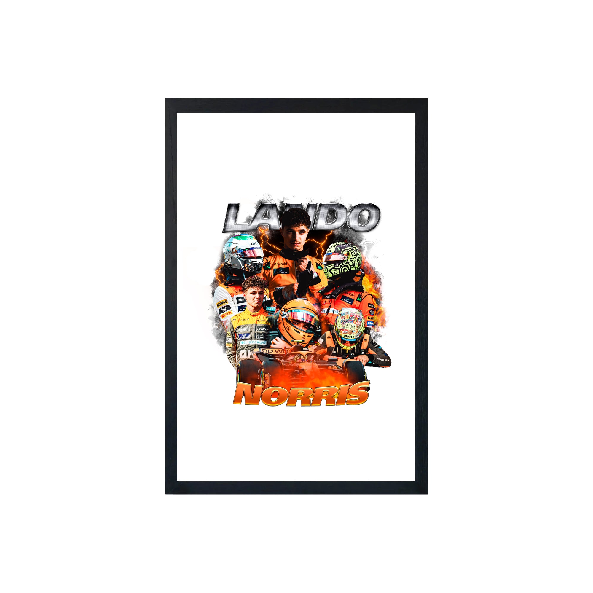 wall-art-framed-image-white-poster-formula-1-lando