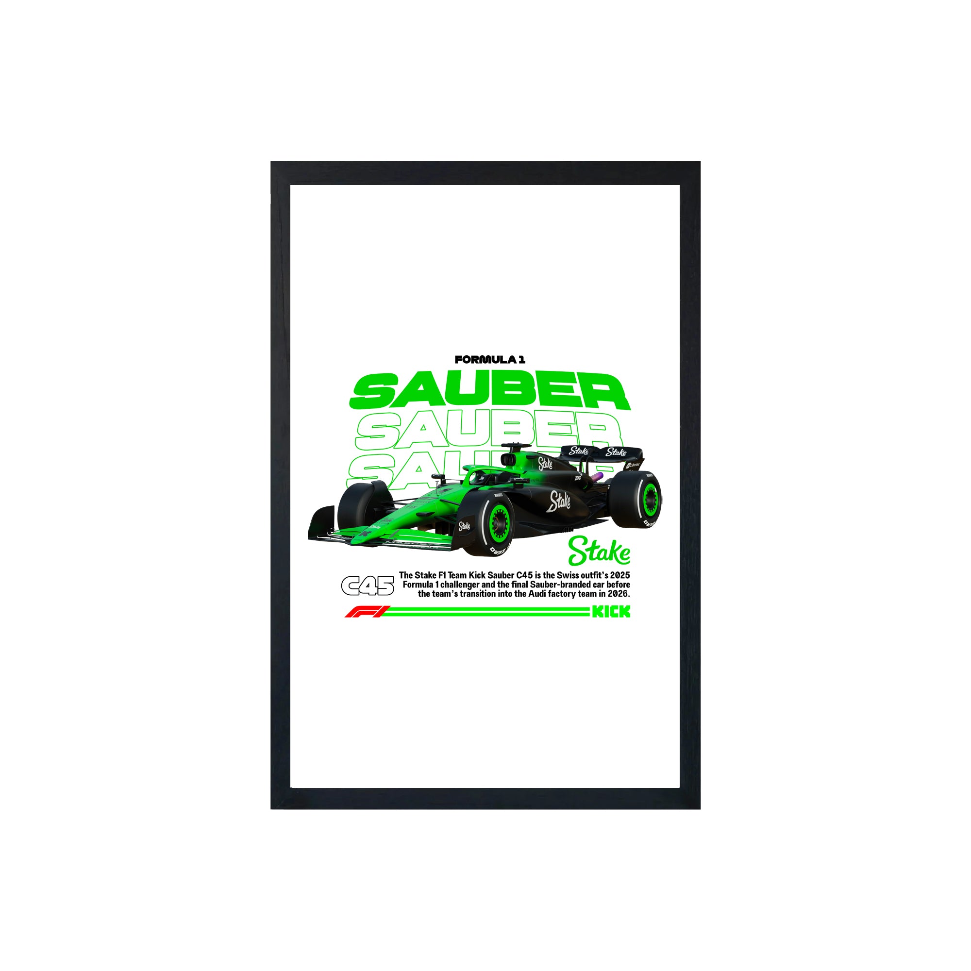 wall-art-framed-image-white-poster-formula-1-sauber