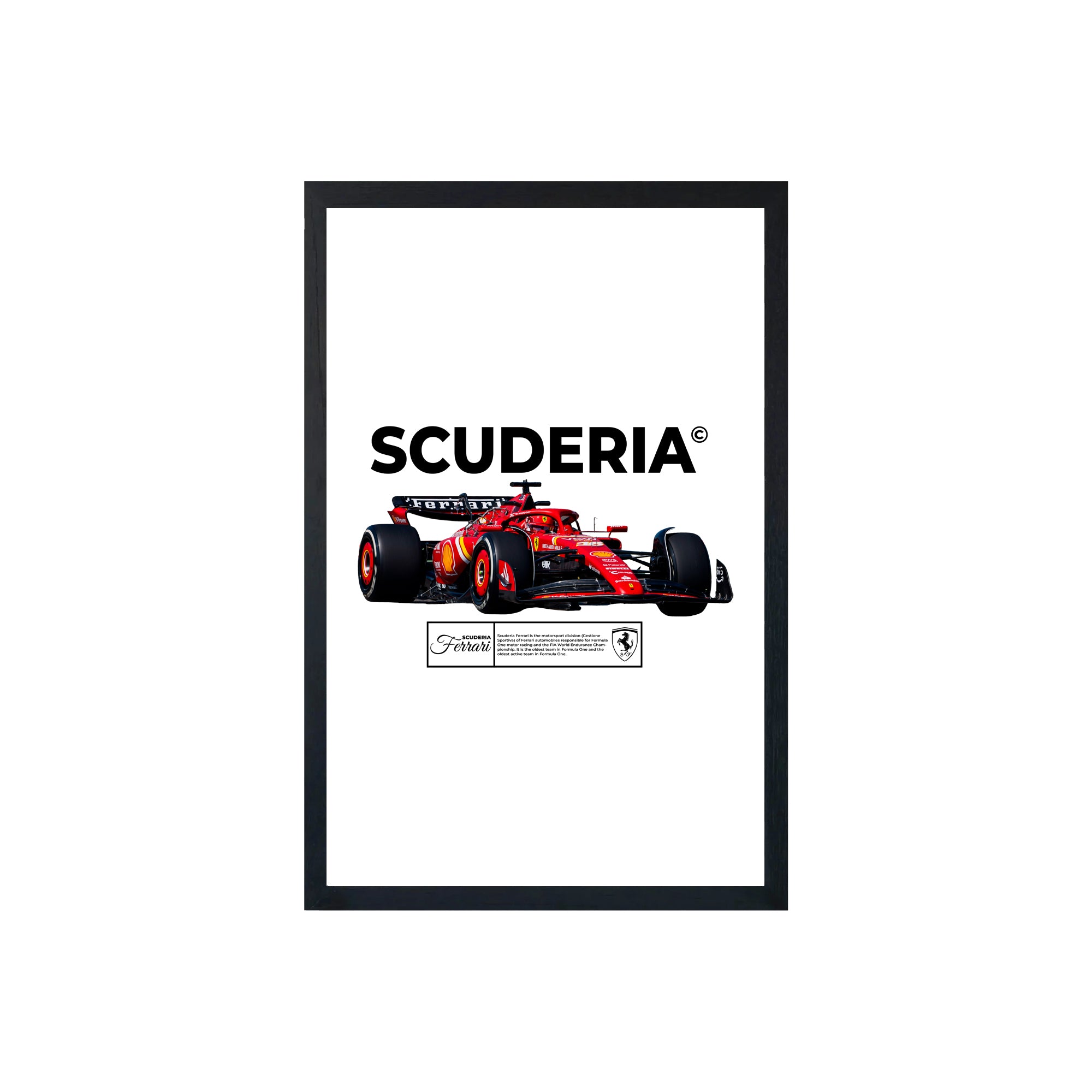 wall-art-framed-image-white-poster-formula-1-scuderia-ferrar