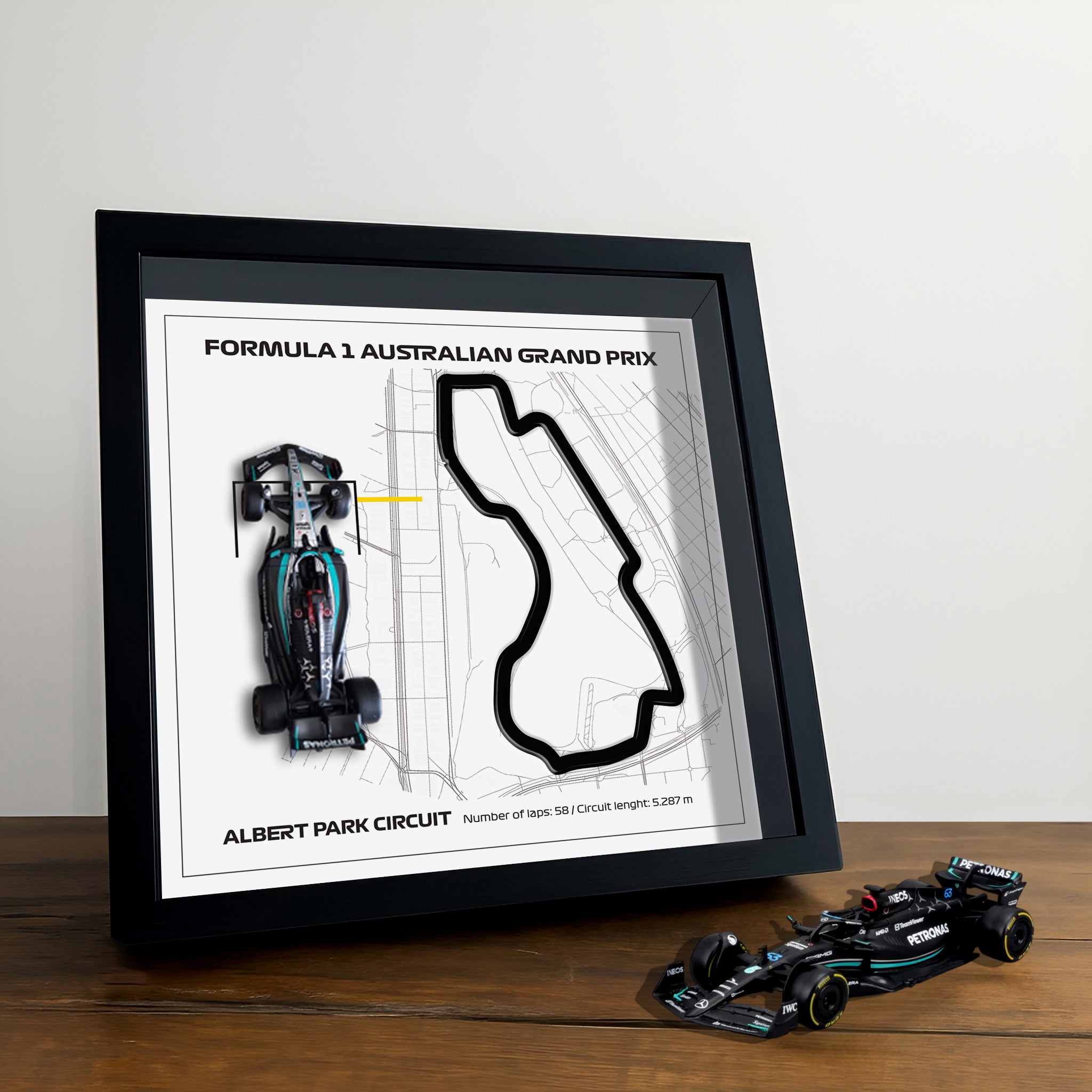 f1-framed-australian-gp-albert-park-circuit-various-cars-f1-wall-art-circuit-frame-f1-gift-framed-f1-art-formula-one