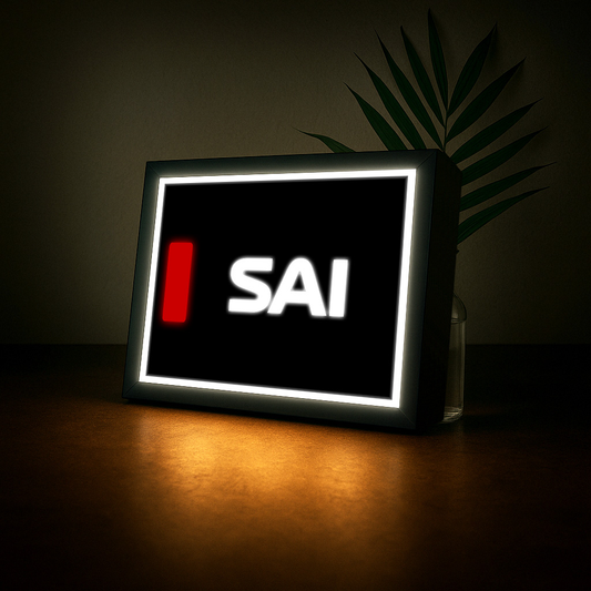 Carlos Sainz (Ferrari F1) Name Abbreviation with LED Lighting, Formula 1, F1 Racing