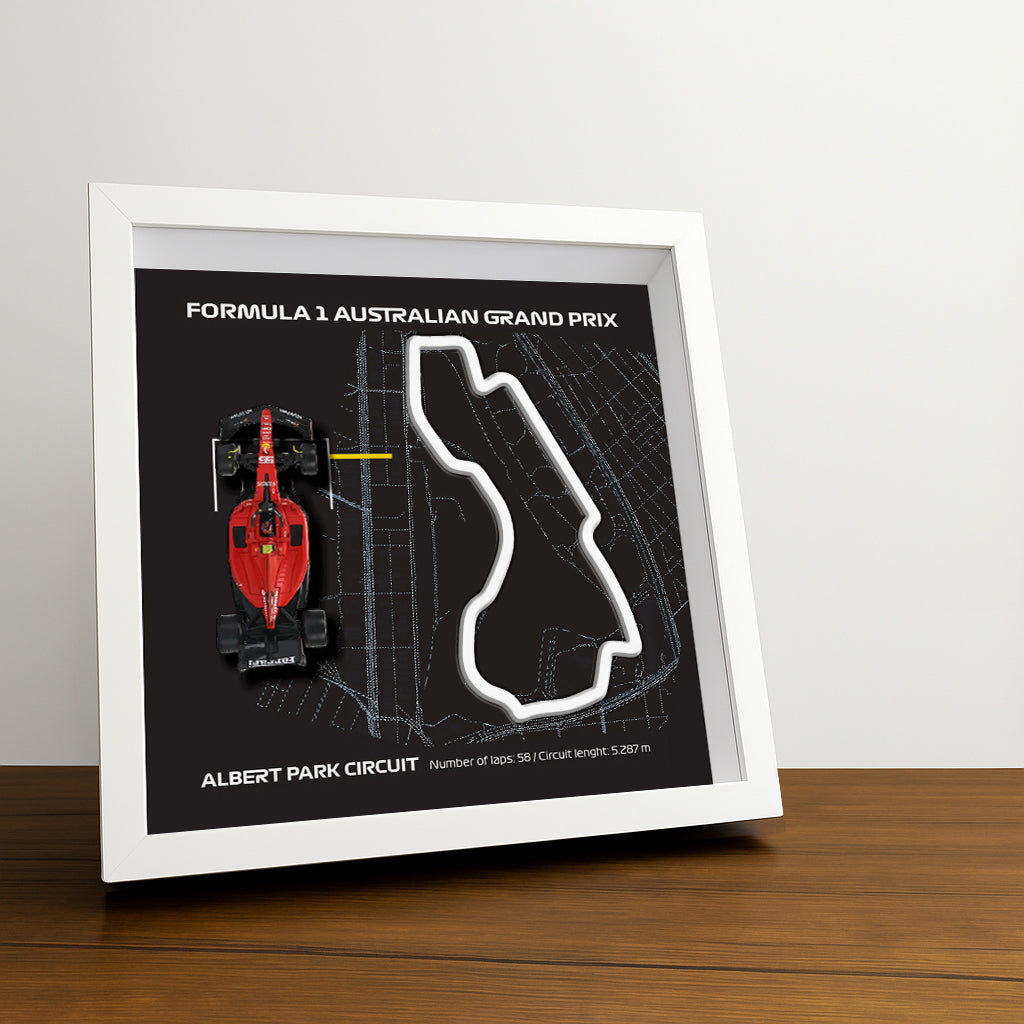 f1-framed-australian-albert-park-circuit-various-cars-f1-wall-art-circuit-frame-f1-gift-framed-f1-art-formula-one
