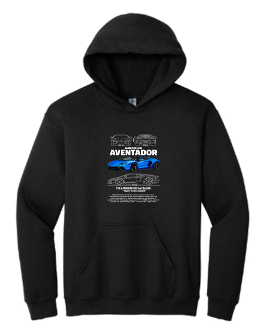 Aventador W Hoodie (Various Colors and Sizes)