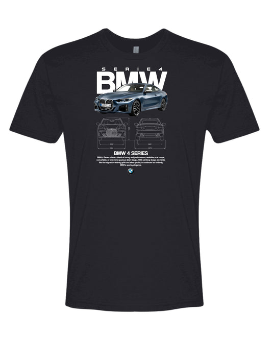 Bmw 4 Series 2 T-shirt (Various Colors and Sizes)