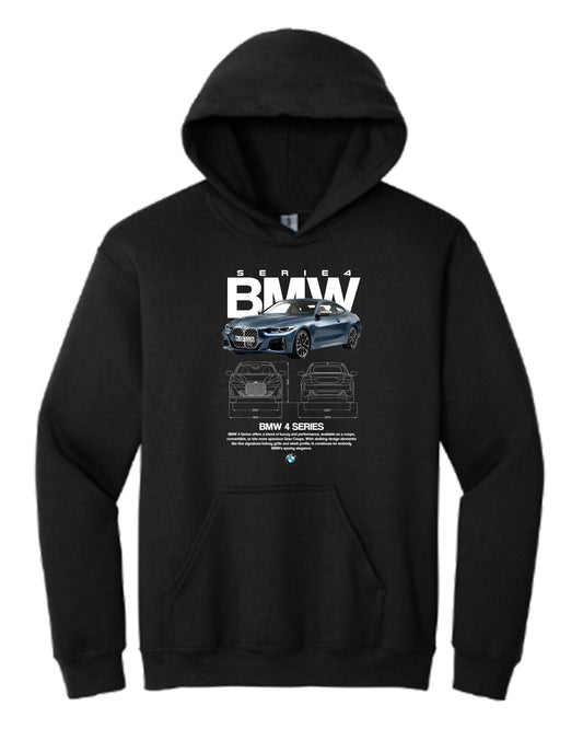 Bmw 4 Series 2 Hoodie (Various Colors and Sizes)