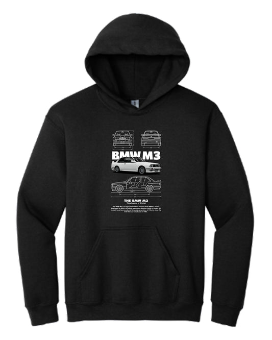 Bmw M3 Hoodie (Various Colors and Sizes)
