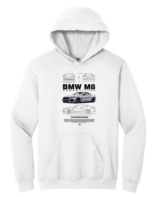 Bmw M8 V2 Hoodie (Various Colors and Sizes)