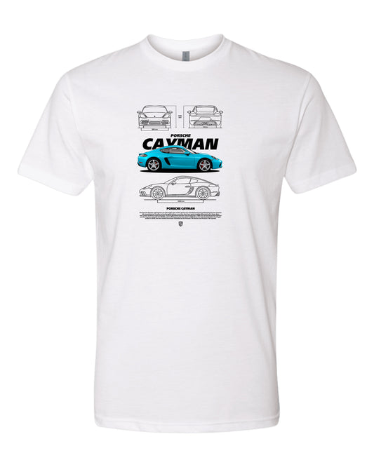 Cayman Blue 1 T-shirt (Various Colors and Sizes)