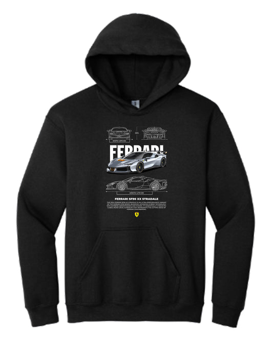 Ferrari Sf90 Xx Stradale Wh Hoodie (Various Colors and Sizes)