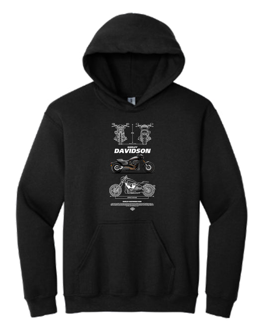 Harley Davidson Fxdr 2 Hoodie (Various Colors and Sizes)