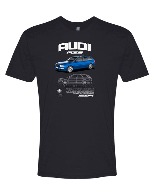 Audi Rs2 1994 T-shirt (Various Colors and Sizes)