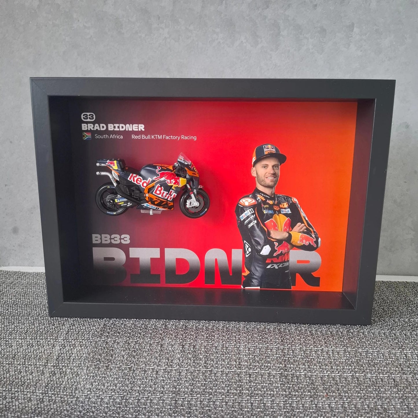 Brad Bidner Moto Circuit 3D Framed Art