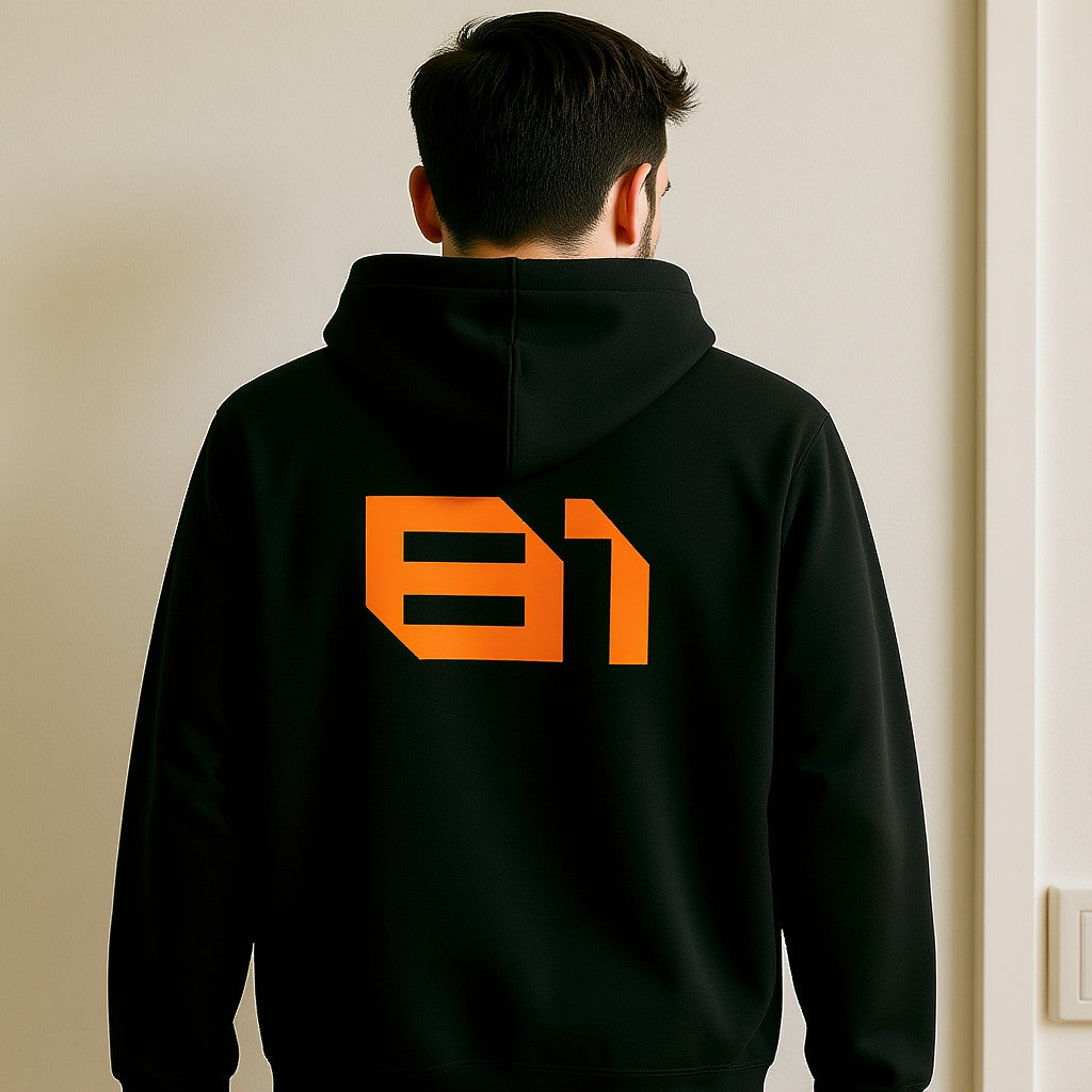 McLaren F1 Hoodie – Oscar Piastri #81 Racing Car Graphic | Black