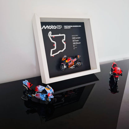 Mandalika Moto Circuit 3D Framed Art: Indonesia Racing Gift