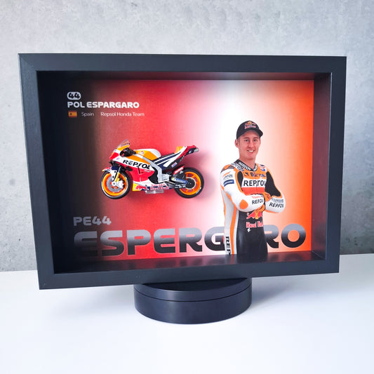 Pol Espargaro #44 Moto Circuit 3D Framed Art
