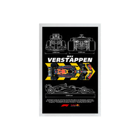 wall-art-framed-image-black-poster-formula-1-max-verstappen-design