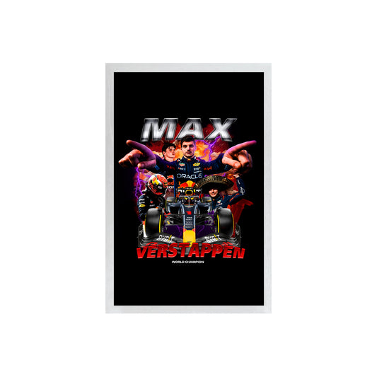 Wall Art Framed Image Black Poster - Formula 1 - Max Verstappen