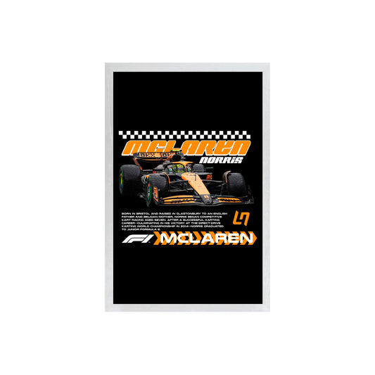 Wall Art Framed Image Black Poster - Formula 1 - Mcl4Ren