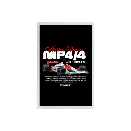 Wall Art Framed Image Black Poster - Formula 1 - Mclaren Mp4 4 V