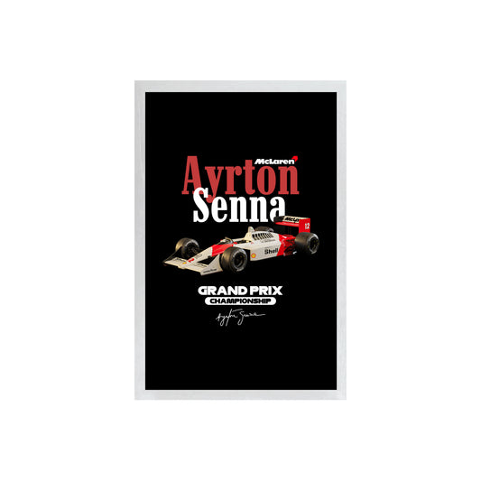 Wall Art Framed Image Black Poster - Formula 1 - Mp4 4