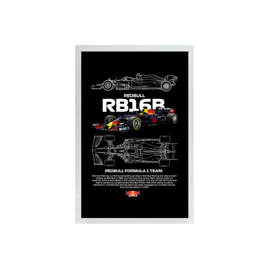 Wall Art Framed Image Black Poster - Formula 1 - Red Bull Racing Formula 1 Team W