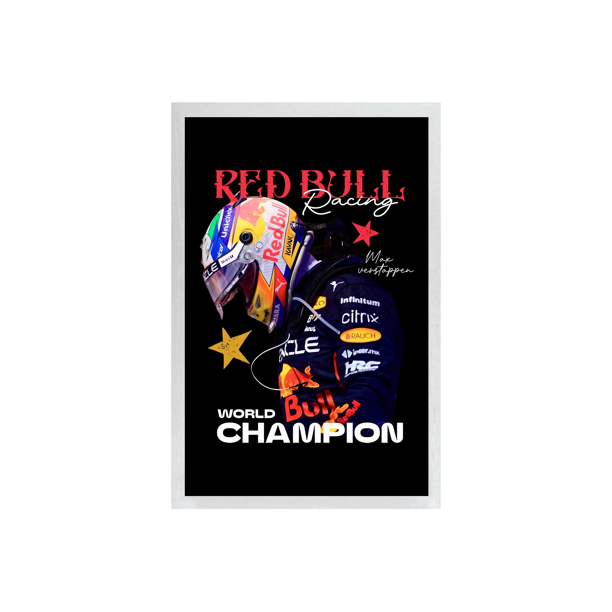 wall-art-framed-image-black-poster-formula-1-verstapppen