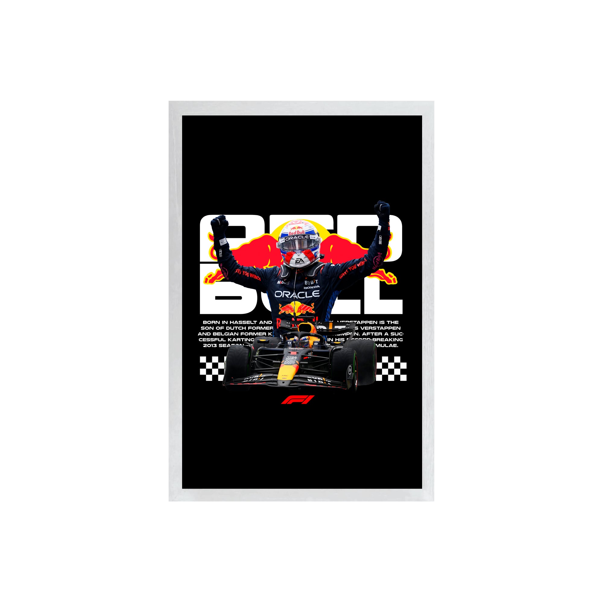 wall-art-framed-image-black-poster-formula-1-vertappen