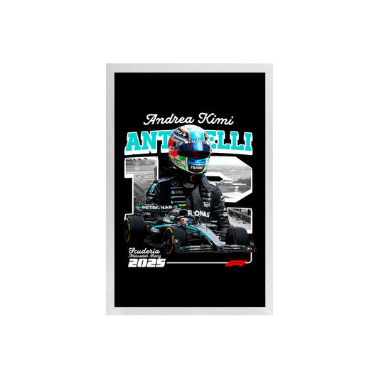 Wall Art Framed Image Black Poster - Formula 1 - A Kimi Antonelli