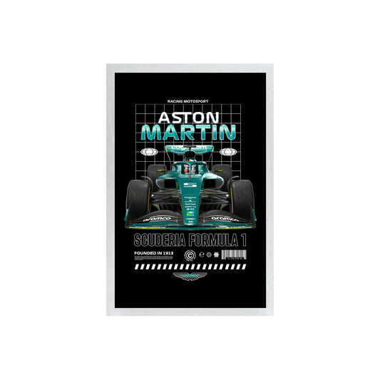 Wall Art Framed Image Black Poster - Formula 1 - Aston Martin F