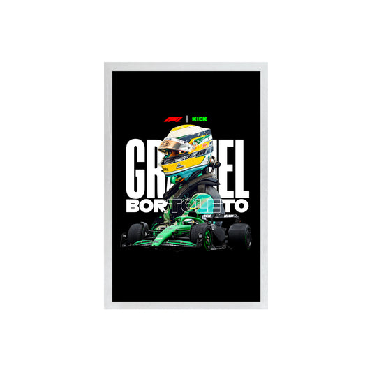 Wall Art Framed Image Black Poster - Formula 1 - Bortoleto