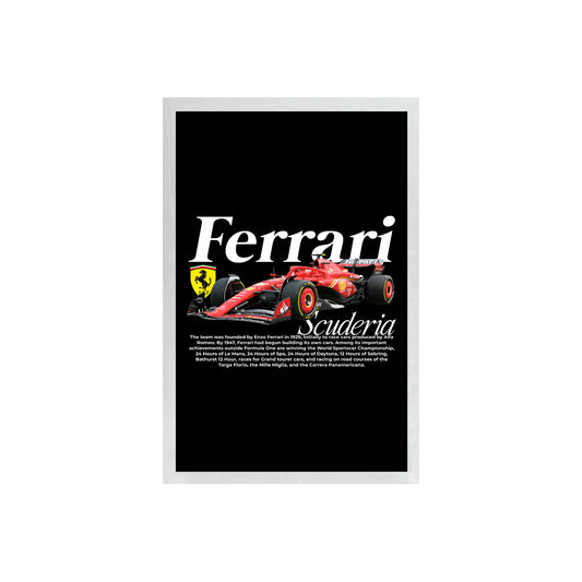 Wall Art Framed Image Black Poster - Formula 1 - Ferrari Scuderia
