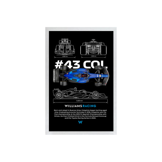 Wall Art Framed Image Black Poster - Formula 1 - Franco Colapinto F