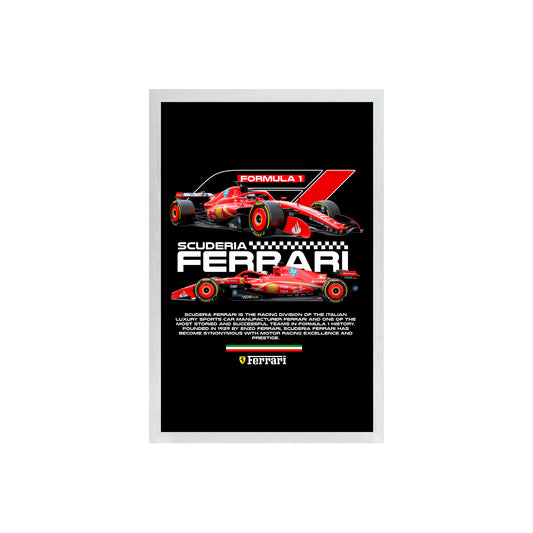 Wall Art Framed Image Black Poster - Formula 1 - Scuder1A F3Rrari