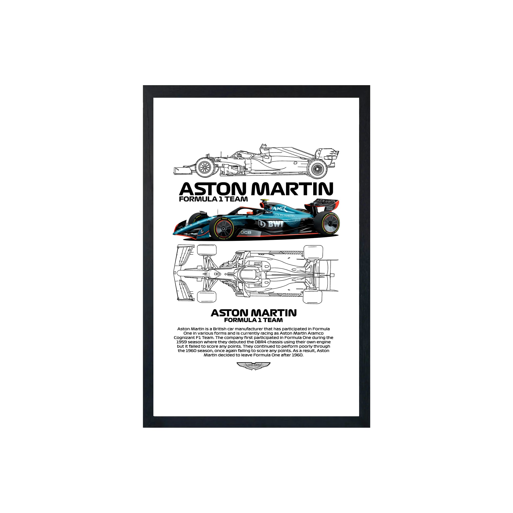 wall-art-framed-image-white-poster-formula-1-aston-martin-formula-1-team