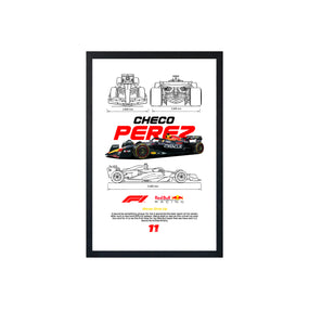 wall-art-framed-image-white-poster-formula-1-checo-perez-f1-1
