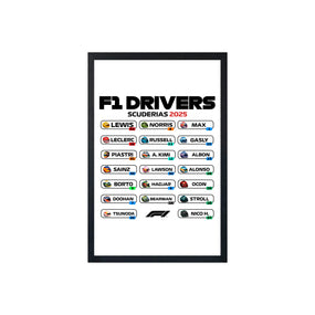 wall-art-framed-image-white-poster-formula-1-drivers-f1