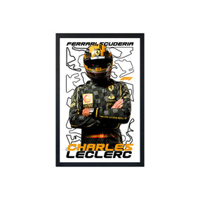 wall-art-framed-image-white-poster-formula-1-leclerc-f