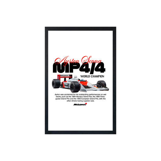 Wall Art Framed Image White Poster - Formula 1 - Mclaren Mp4 4