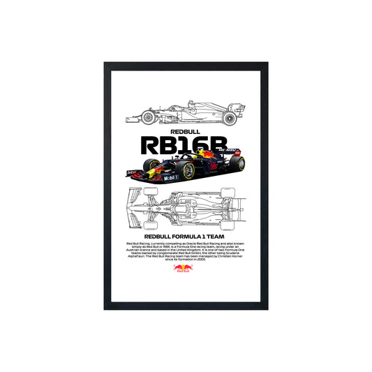 Wall Art Framed Image White Poster - Formula 1 - Red Bull Racing Formula 1 Team