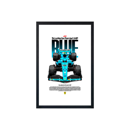 Wall Art Framed Image White Poster - Formula 1 - Scuderia Ferrari Hp