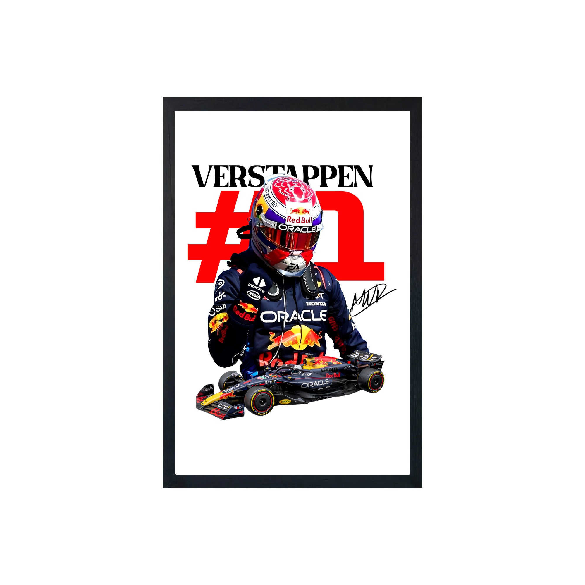 wall-art-framed-image-white-poster-formula-1-verstappen