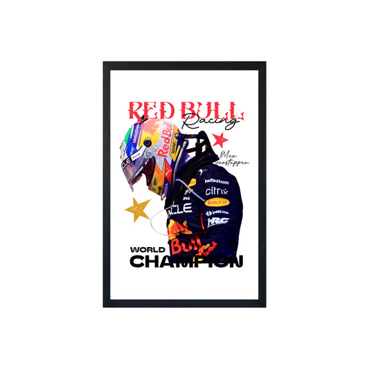 Wall Art Framed Image White Poster - Formula 1 - Verstapppen