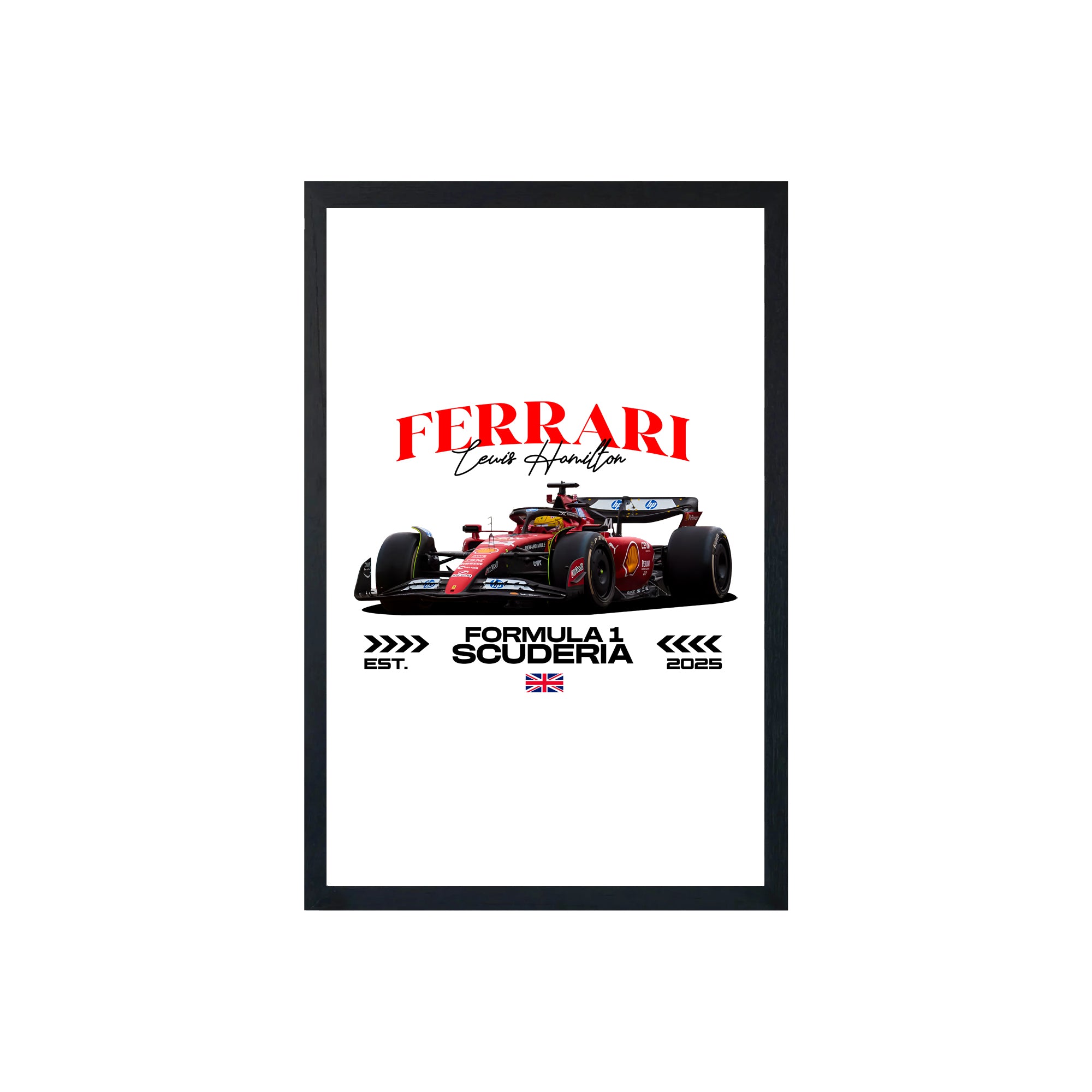 wall-art-framed-image-white-poster-formula-1-lewis-ferrari-f1