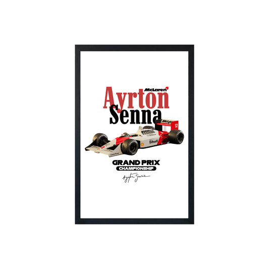 Wall Art Framed Image White Poster - Formula 1 - Mclaren Mp4