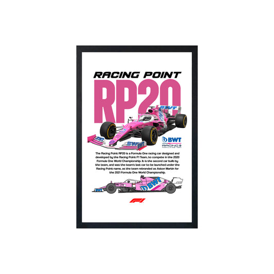 Wall Art Framed Image White Poster - Formula 1 - Rc Point