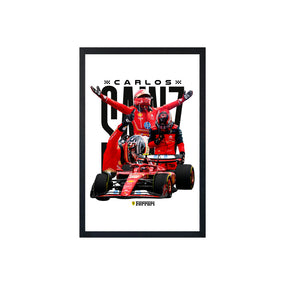 wall-art-framed-image-white-poster-formula-1-sainz-v1